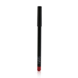 Bright pink coral NARS lip liner in a wooden, sharpenable pencil; smooth, pigmented, and nourishing formula for flawless lips.