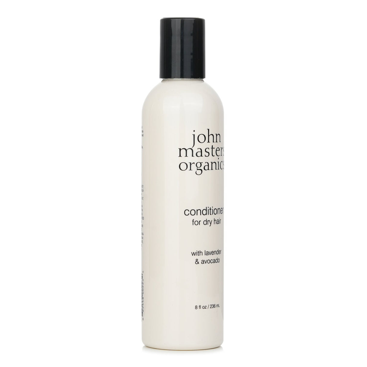 Intensely hydrating conditioner with lavender and avocado for dry hair, enhancing shine and manageability.