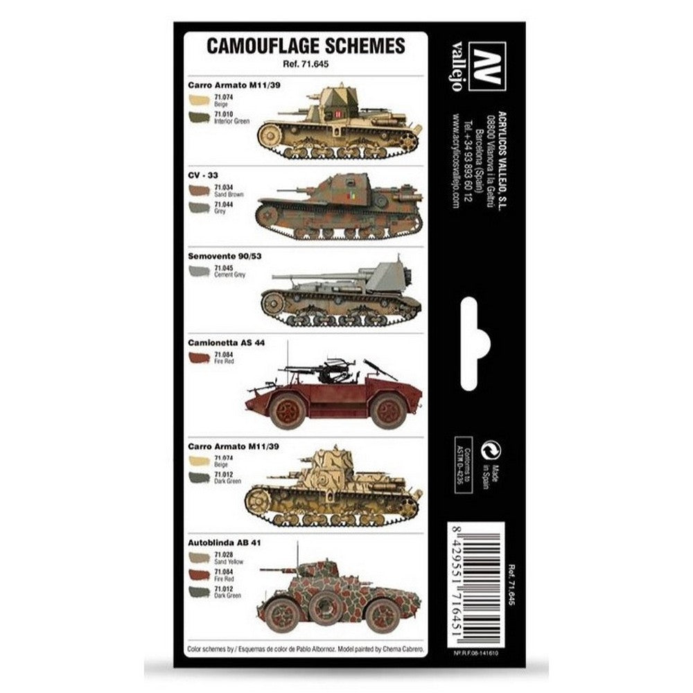 Vallejo - Model Air - Italian Wwii Regio Esercito Camo Colors 1930-1944 8