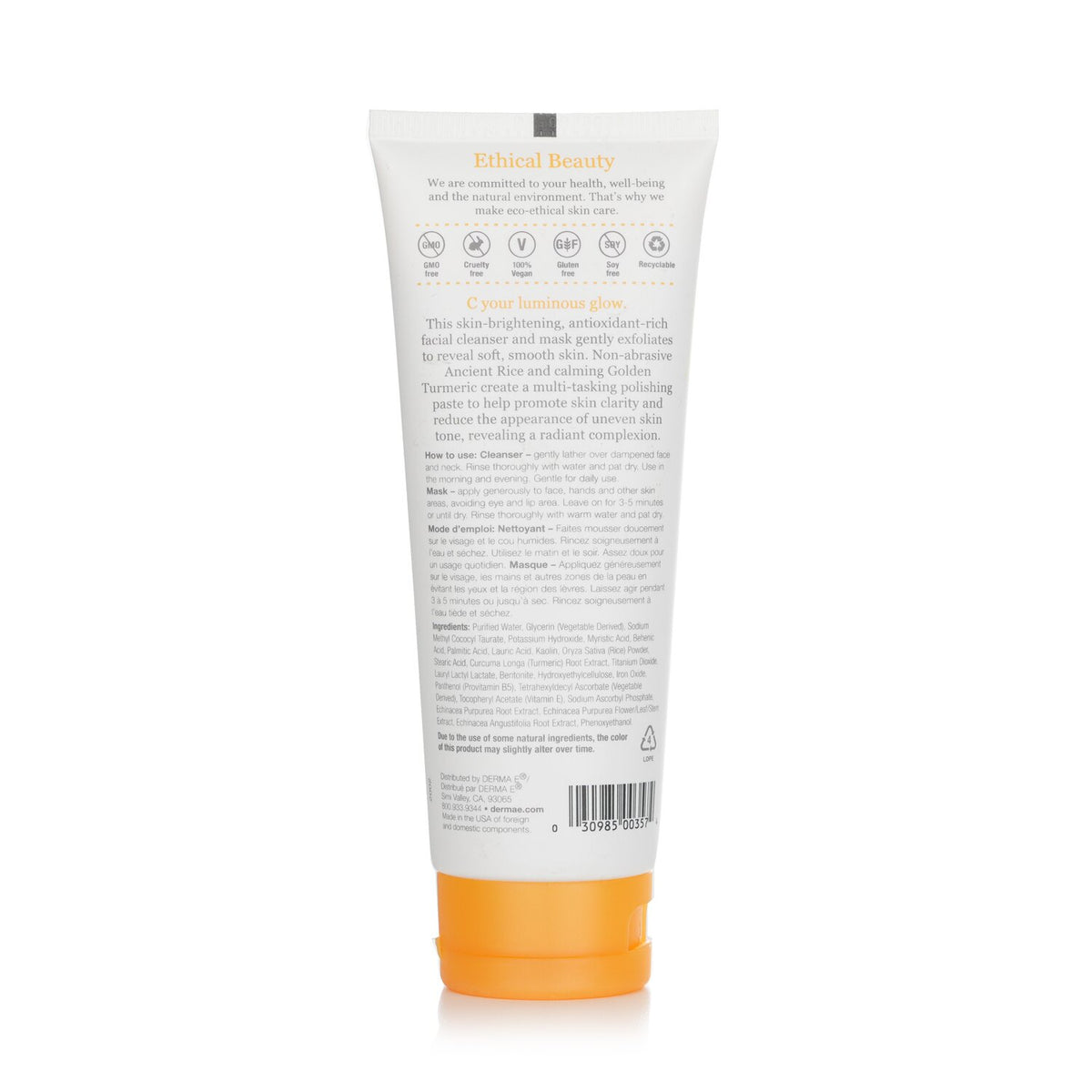 Derma E Vitamin C Gentle Daily Cleansing Paste  113g/4oz