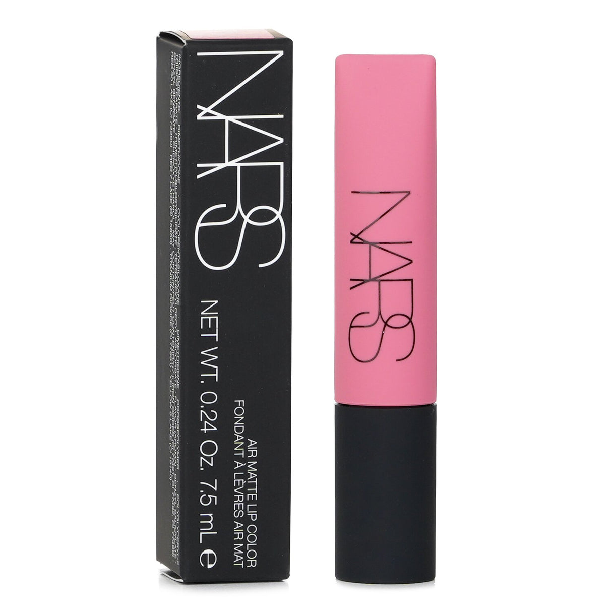 NARS Air Matte Lip Color in #Shag, a rose nude with a lightweight, long-wearing formula for a soft-focus lip look.