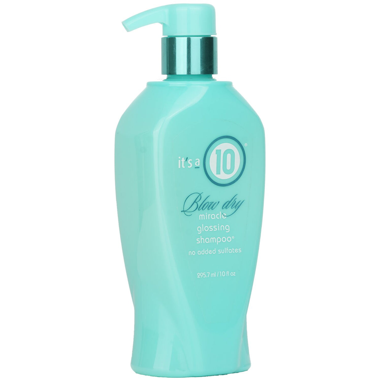 It's A 10 Blow Dry Miracle Glossing Shampoo in a 295.7ml bottle, designed for shiny, healthy, and detangled hair.