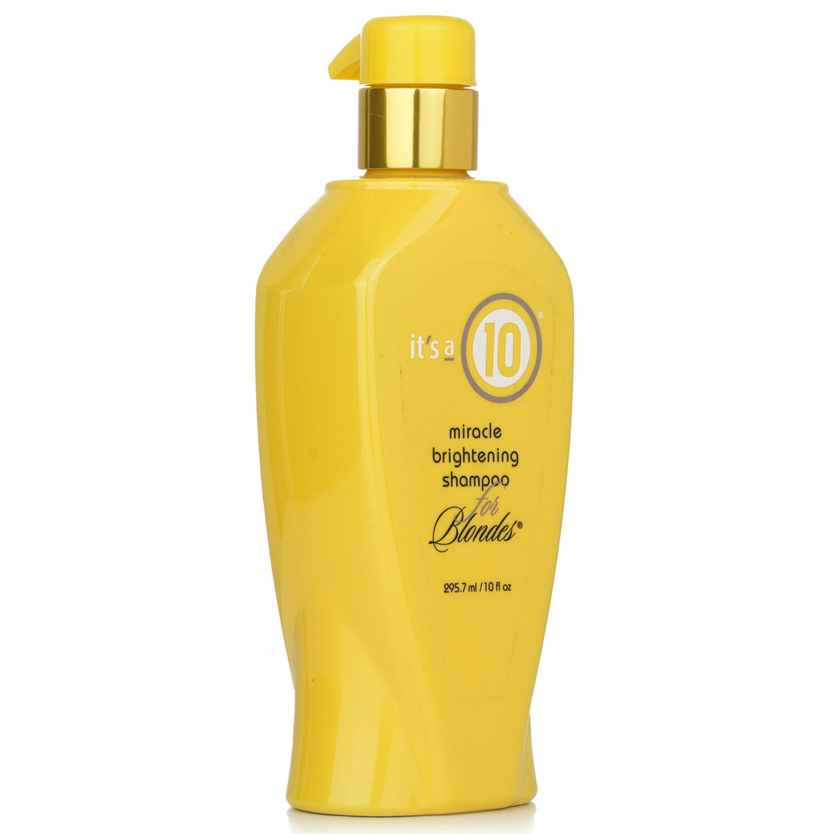 Miracle Brightening Shampoo for Blondes, enhances color, refreshes highlights, and protects against brassiness.