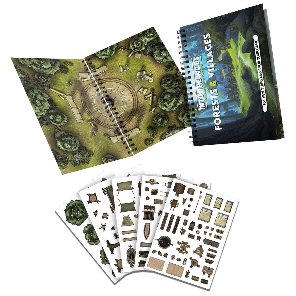 Into the Wilds Battlemap Books - Forests & Villages