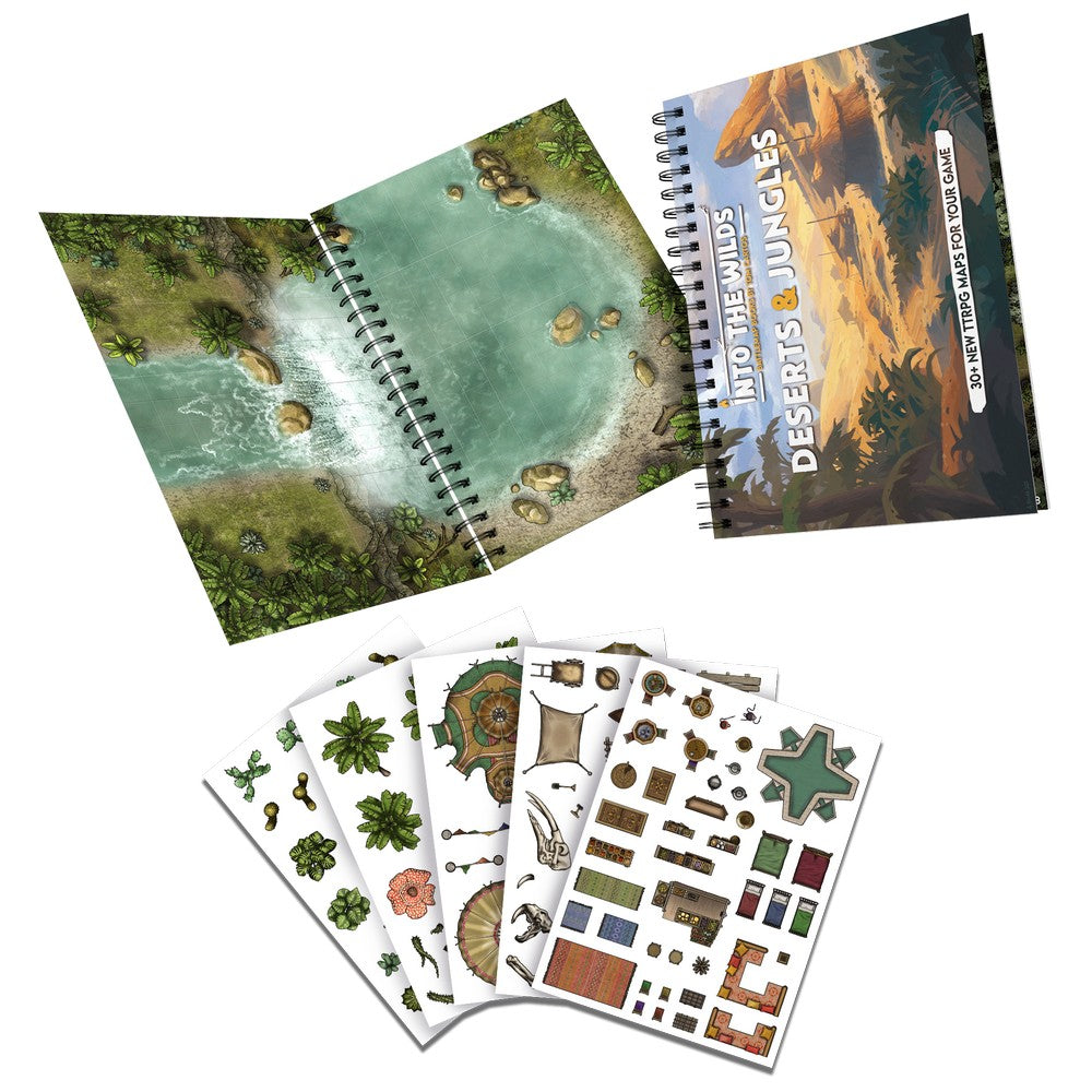 Into the Wilds Battlemap Books - Deserts & Jungles