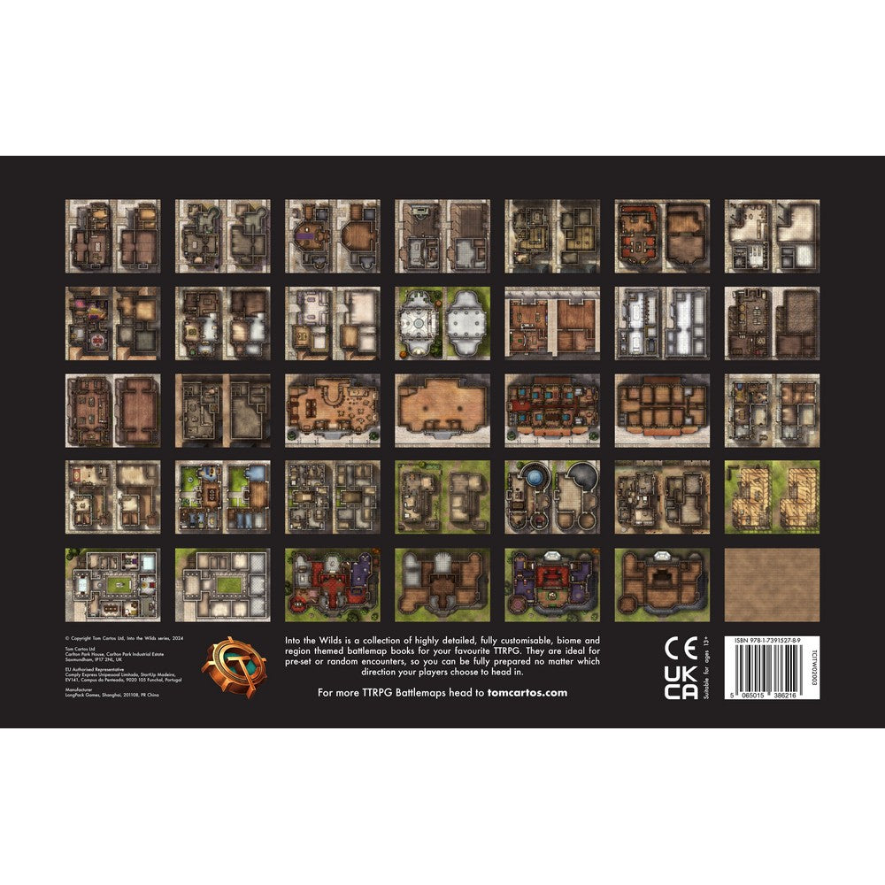 Into the Wilds Battlemap Books - Traders & Dwellings