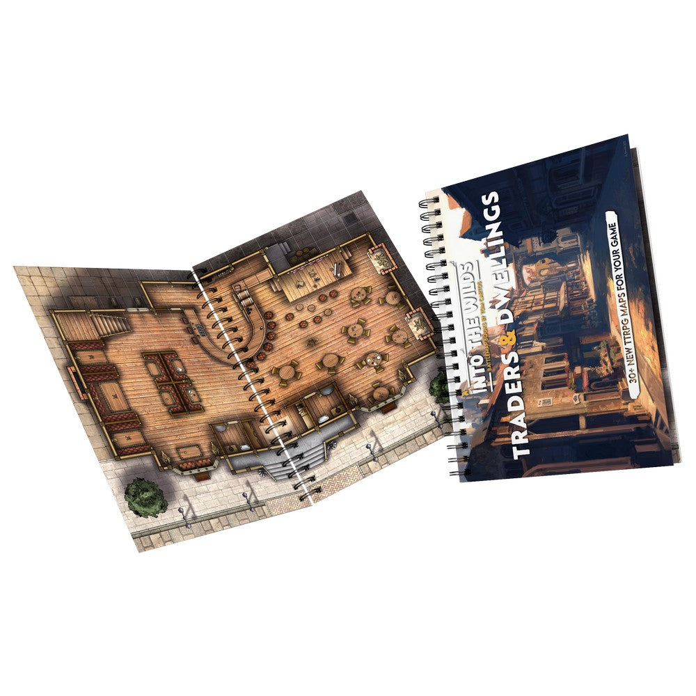 Into the Wilds Battlemap Books - Traders & Dwellings