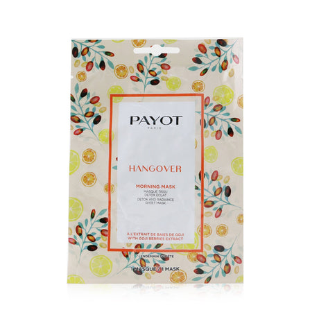 Revitalizing Payot Morning Mask pack of 15, infused with Goji berry for a radiant, hydrated complexion in 15 minutes.