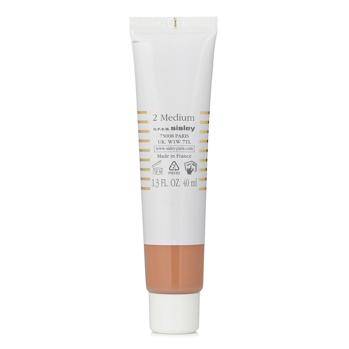 A bottle of Sisley Phyto Hydra Teint Tinted Moisturizer SPF 15 in #2 Medium, promoting glowing skin with sun protection.