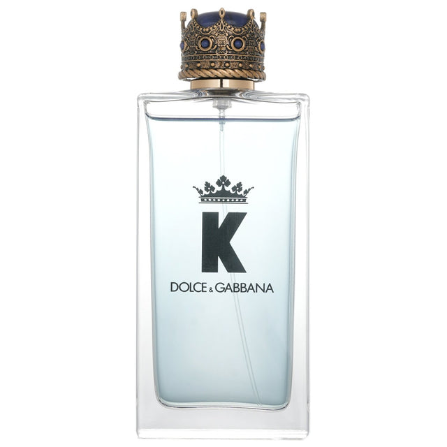 Dolce & Gabbana K Eau De Toilette Spray, 150ml, features bright citrus top notes and warm woody base notes, ideal for modern men.