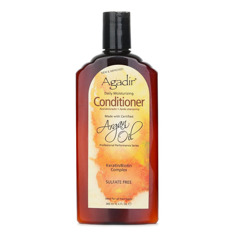 Lightweight daily conditioner with pure Argan oil, Vitamin E, and antioxidants for radiant, healthy hair.