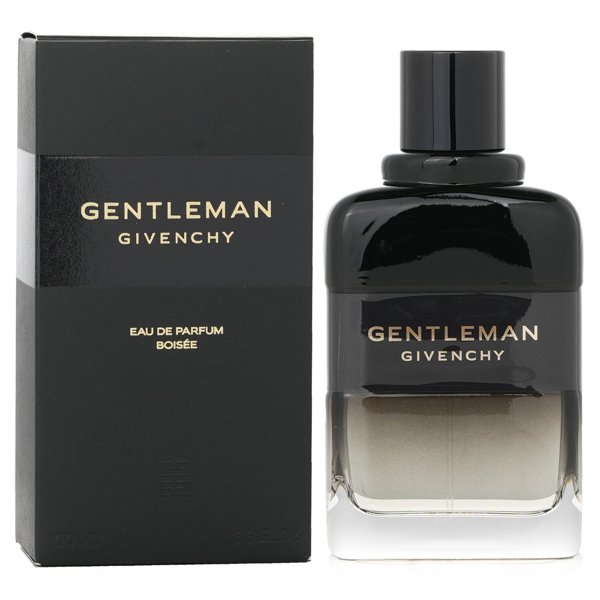 Givenchy Gentleman Eau De Parfum Boisee Spray in a 100ml bottle, featuring bold woody and spicy notes for the modern man.