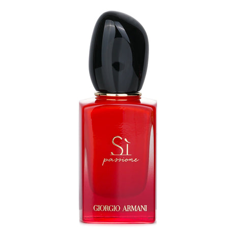 Giorgio Armani Si Passione Intense Eau De Parfum Spray, 30ml, features floral and woody notes for elegant, sensual wear.