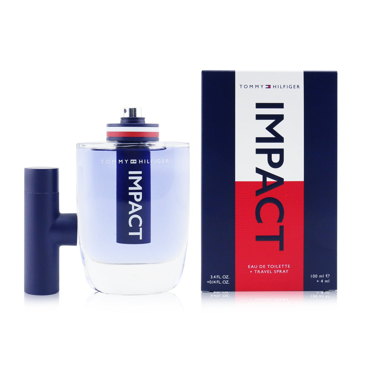 Tommy Hilfiger Impact Eau De Toilette Spray (100ml) featuring bold, woody notes for the dynamic man, perfect for any occasion.