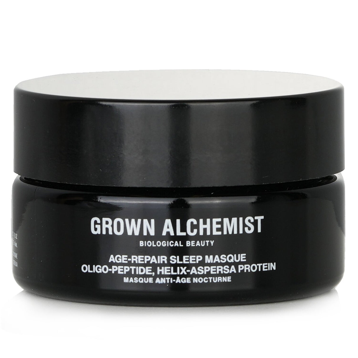 Luxurious overnight facial mask featuring Oligo-Peptides and Helix-Aspersa for youthful, hydrated skin.