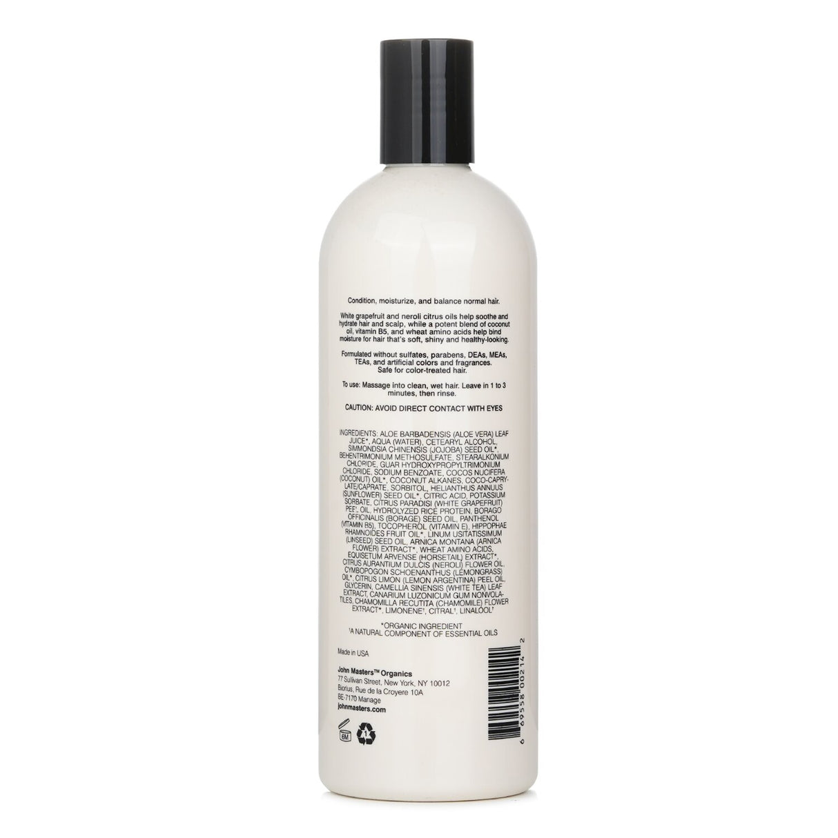 Lightweight conditioner for normal hair with citrus and neroli, rich in natural oils for hydration and shine.