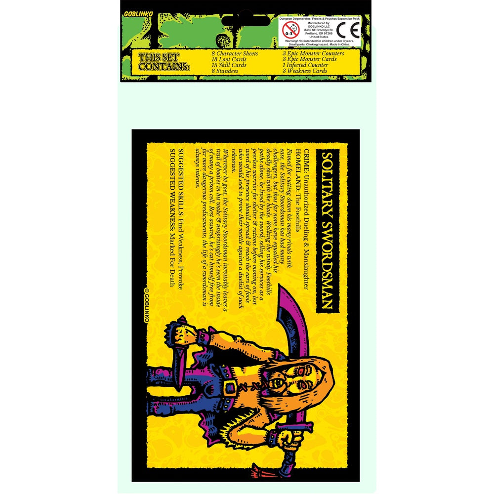 Dungeon Degenerates - Freaks & Psychos Expansion Board Game