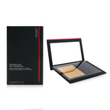 Shiseido Synchro Skin powder foundation #240 in quartz, offering weightless comfort and a custom finish for all skin types.