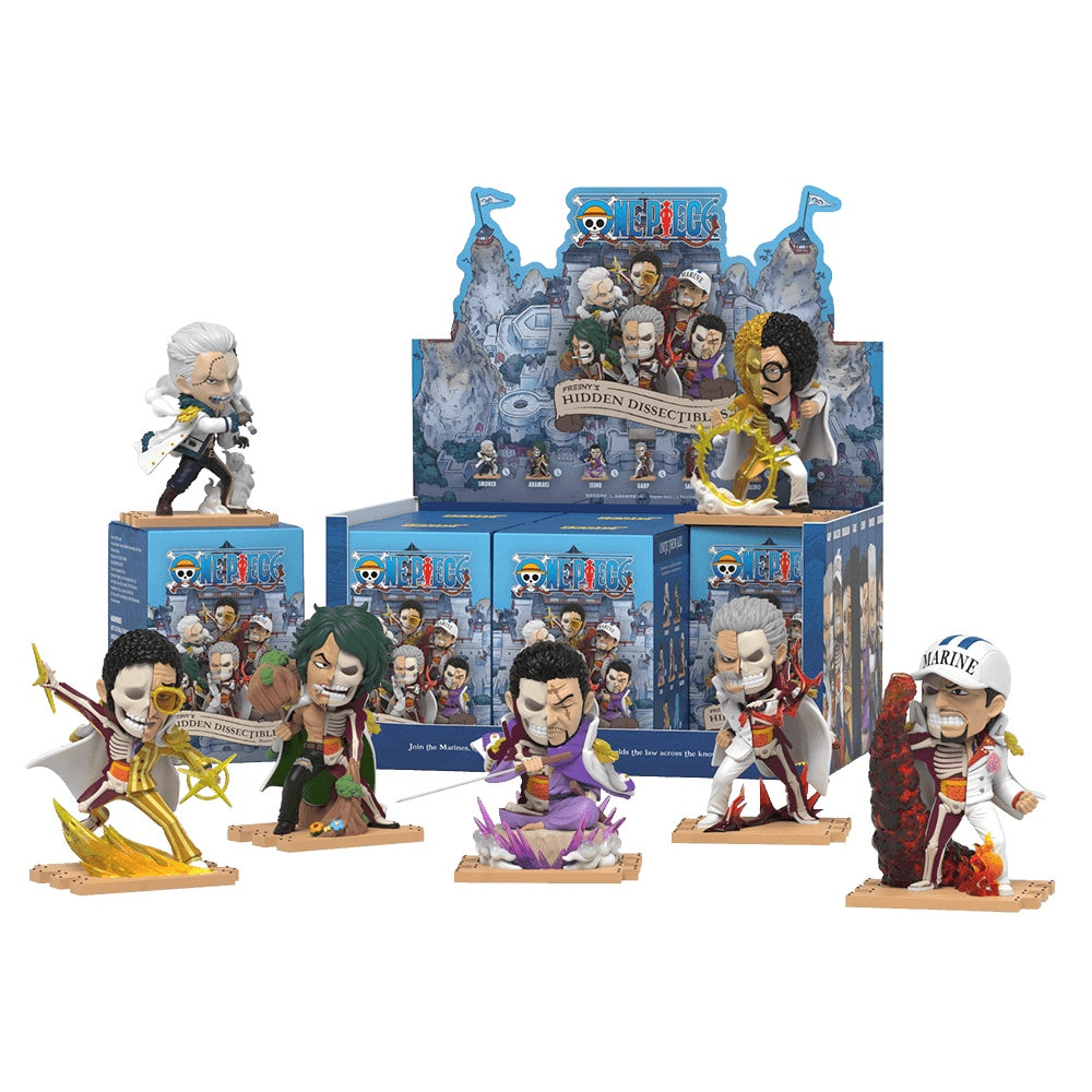 Mighty Jaxx: Freeny's Hidden Dissectibles  - One Piece (Marines Edition) Display