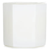 Hexagonal candle in soft white glass, blending lemon, verbena & cedar fragrances for a serene ambiance and 60-hour burn time.