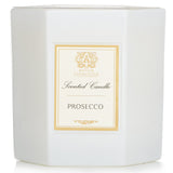 Luxurious Antica Farmacista Prosecco Candle in a soft white glass with fruity floral notes, perfect for creating an inviting ambiance.