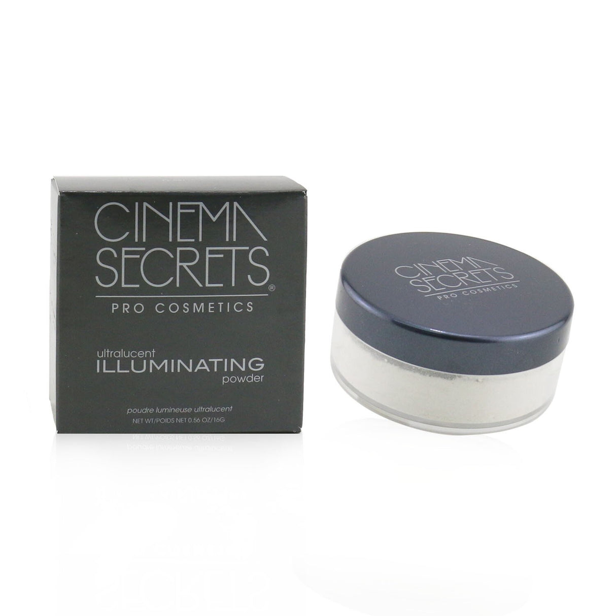 Cinema Secrets Ultralucent Illuminating Powder in #Pearl, a vegan, talc-free highlighting powder for a radiant glow.