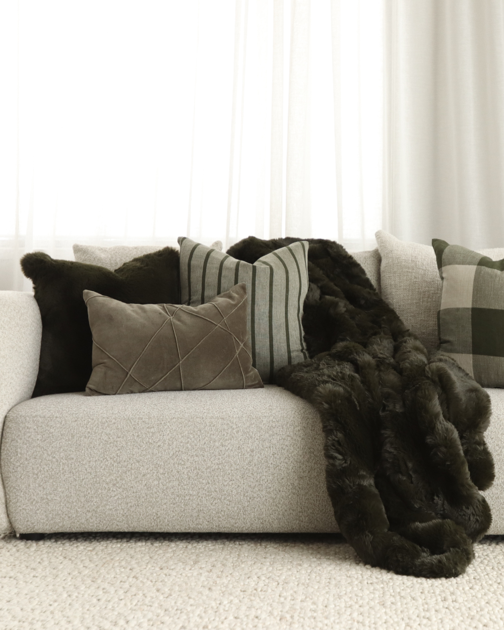 Cushion - Pelage Olive (45 x 45cm)