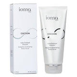 IOMA Cocoon Exfoliating Body Scrub in honey texture, enriched with natural particles for soft, radiant skin.