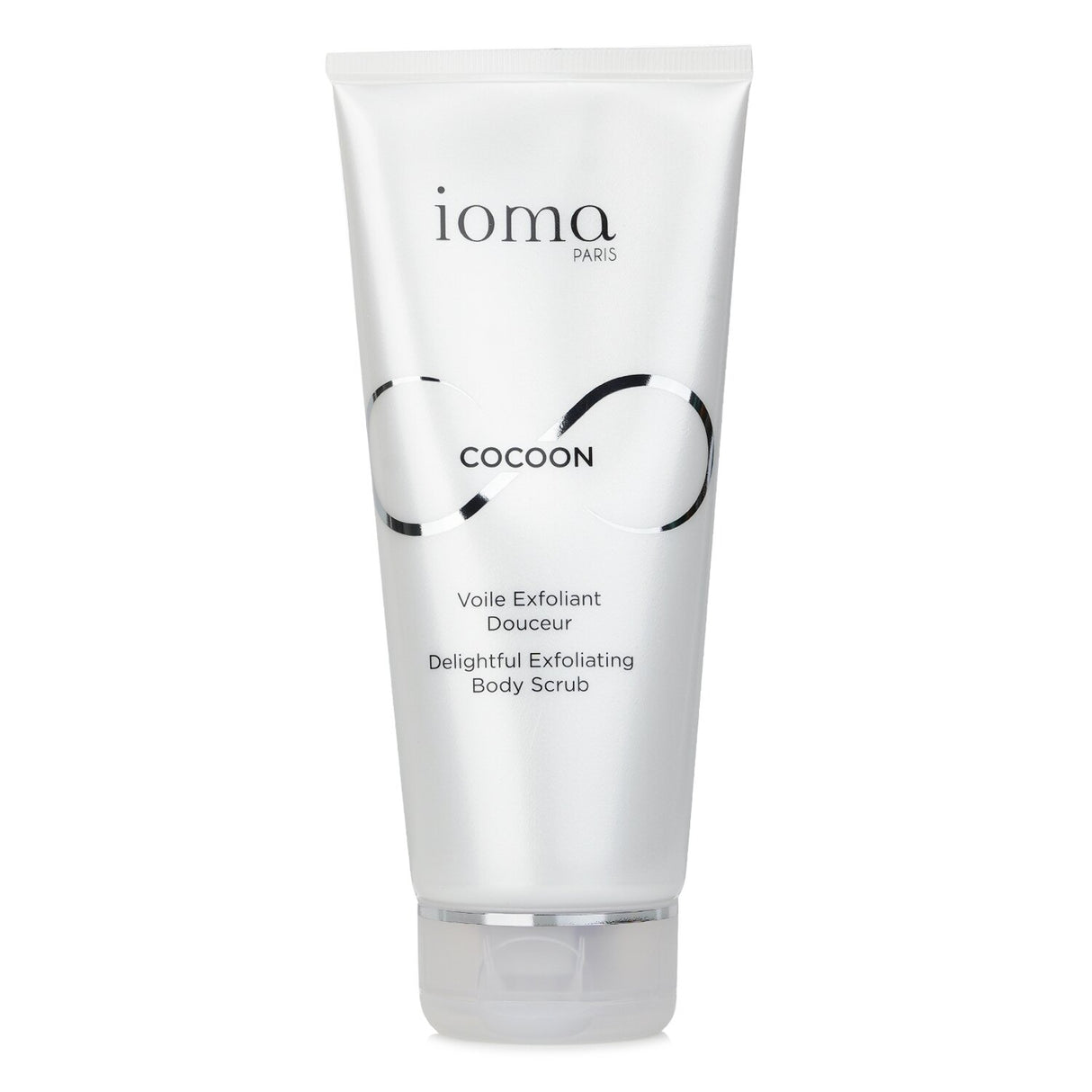 IOMA Cocoon Exfoliating Body Scrub in honey texture promotes soft, smooth skin with natural exfoliants for a radiant glow.