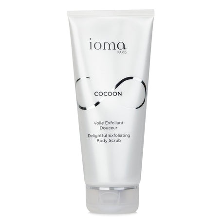IOMA Cocoon Exfoliating Body Scrub in honey texture promotes soft, smooth skin with natural exfoliants for a radiant glow.