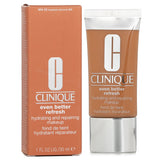 Clinique Even Better Refresh foundation in #WN 92 Toasted Almond offers 24-hour hydration and full coverage for a flawless look.