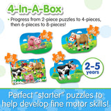My First Puzzle Sets 4-In-A-Box Puzzles - Farm