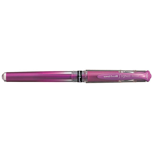 Metallic pink gel pen with smooth-flowing ink, perfect for journaling, scrapbooking, and artistic projects.