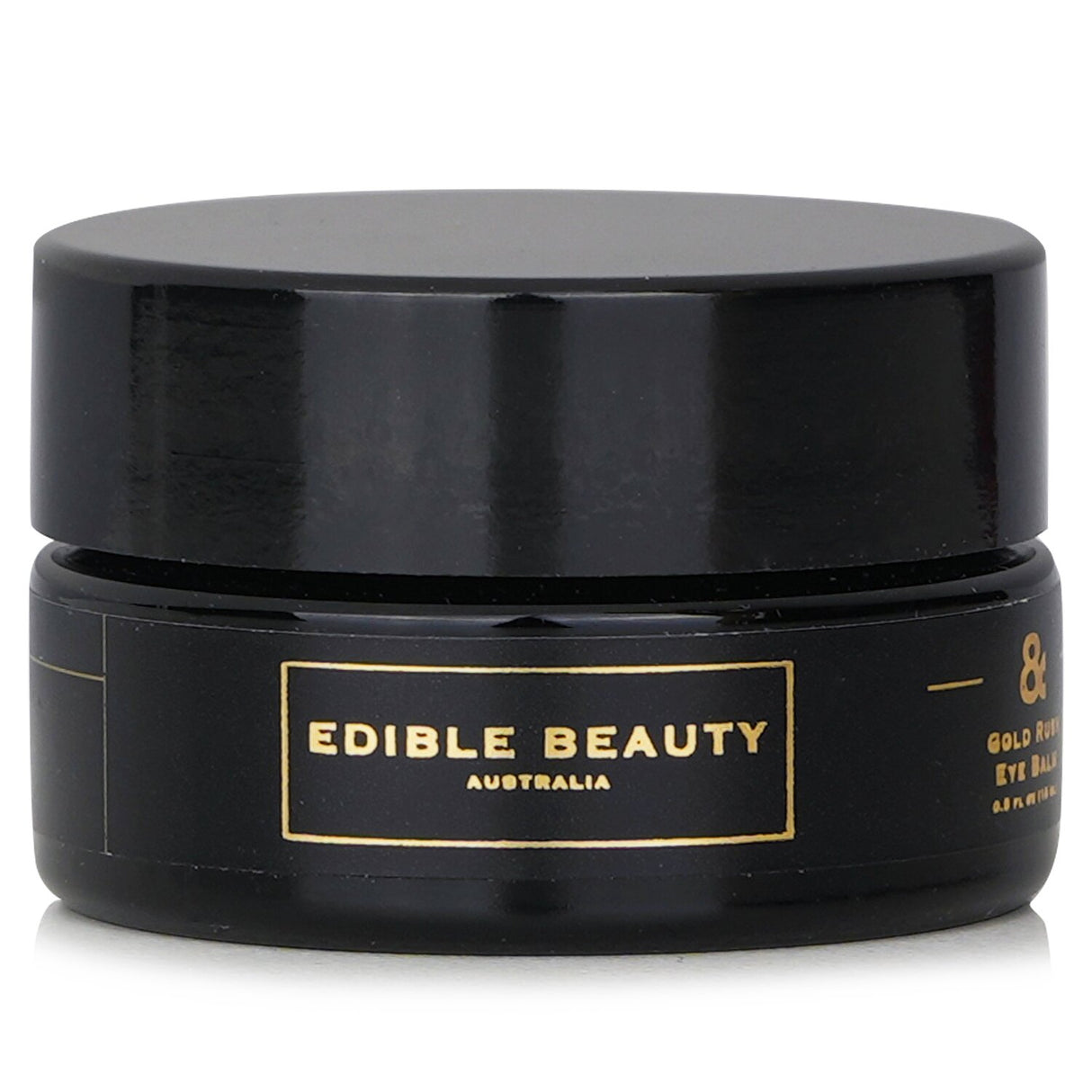 Luxurious Edible Beauty Gold Rush Eye Balm with 24K Gold Leaf for a radiant, hydrated, and youthful eye area.