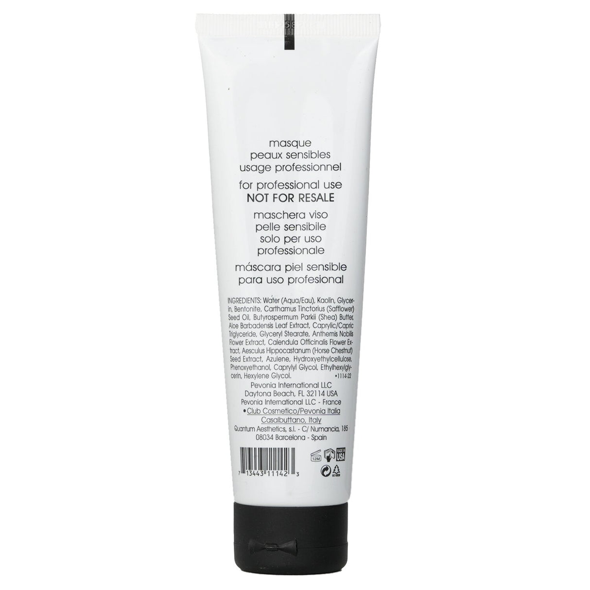 Creamy Pevonia Botanica Soothing Sensitive Skin Mask, 100ml, calms irritation and redness for a smoother complexion.