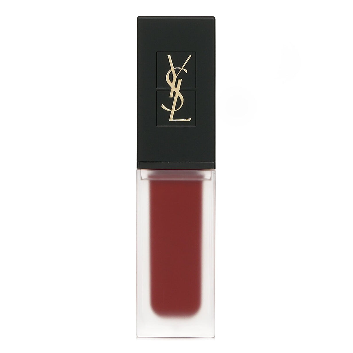 Yves Saint Laurent Tatouage Couture #212 Velvet Matte Stain, vibrant red liquid lipstick with cushion applicator for precise application.