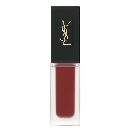 Yves Saint Laurent Tatouage Couture #212 Velvet Matte Stain, vibrant red liquid lipstick with cushion applicator for precise application.