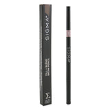 Dual-ended brow pencil in #Light with retractable fine tip and spoolie brush for precise application and natural blending.