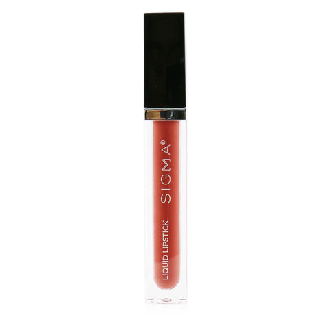 Sigma Beauty Liquid Lipstick in #Fable, a vegan, hydrating satin-matte formula with intense color payoff and easy applicator.