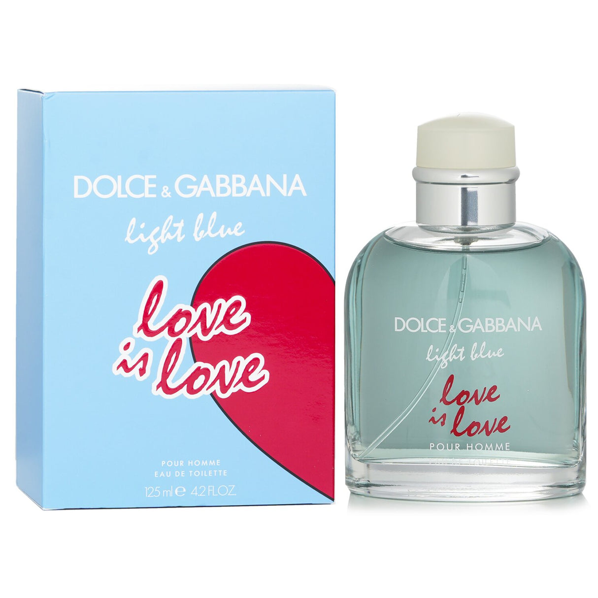 Dolce & Gabbana Light Blue Love Is Love Eau De Toilette, 125ml; a fruity, vibrant fragrance embodying love and summer joy.