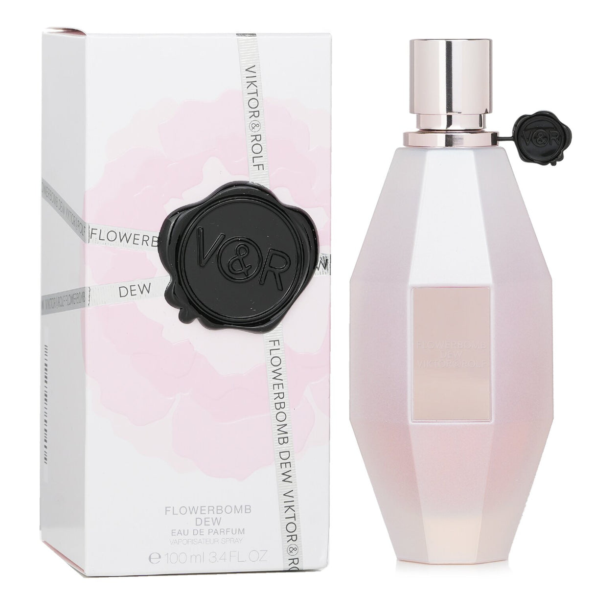 Viktor & Rolf Flowerbomb Dew Eau De Parfum 100ml, a fruity floral fragrance with notes of dew, pear, iris, and musk.