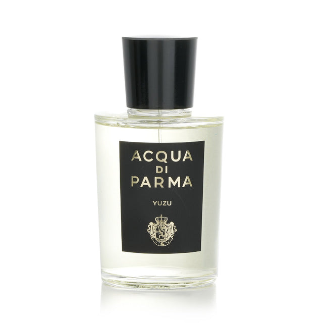 Citrus aromatic Eau de Parfum with yuzu, bergamot, and floral notes in elegant packaging, ideal for any occasion.