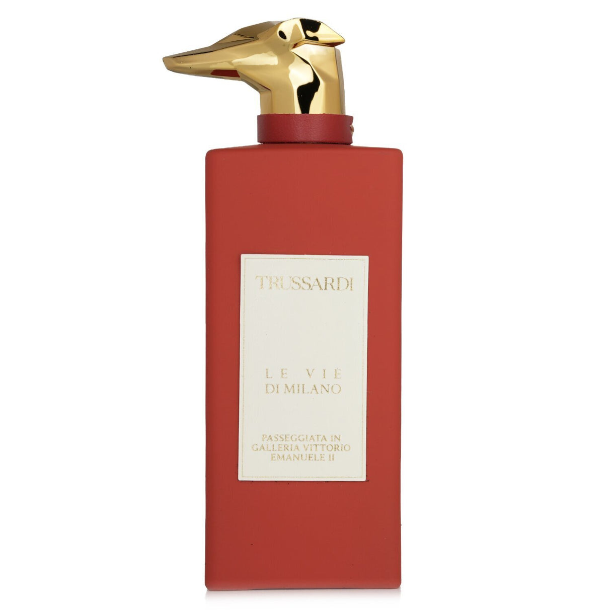 Oriental floral fragrance by Trussardi with hazelnut, coffee, and cinnamon notes, suitable for fall and winter wear.