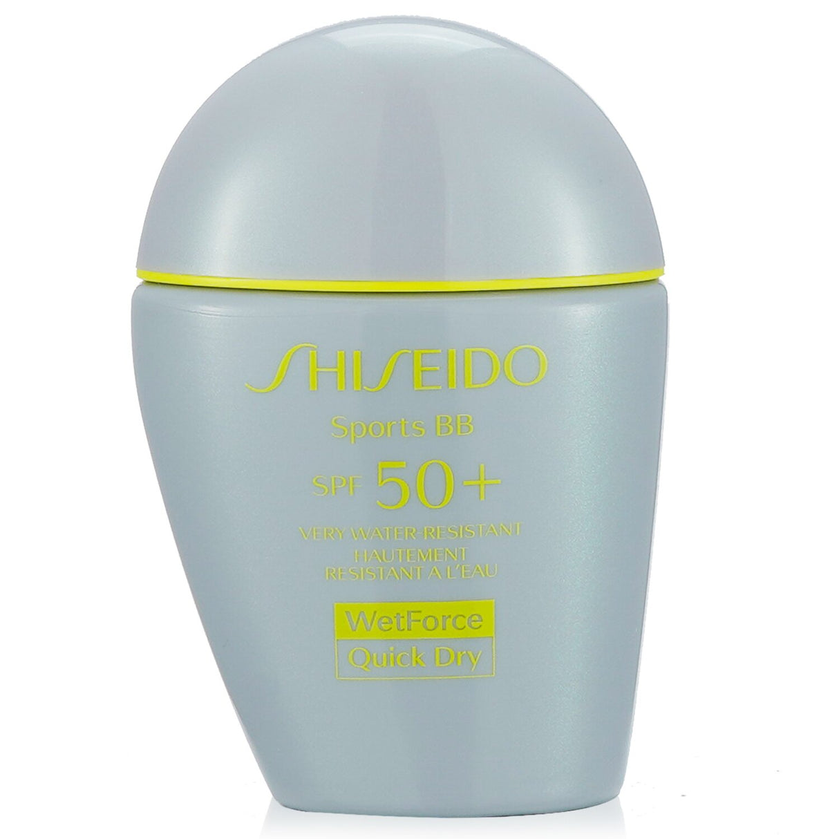 Shiseido Sports BB SPF 50+ in Medium; quick-drying, water-resistant formula for a natural, radiant finish and sun protection.