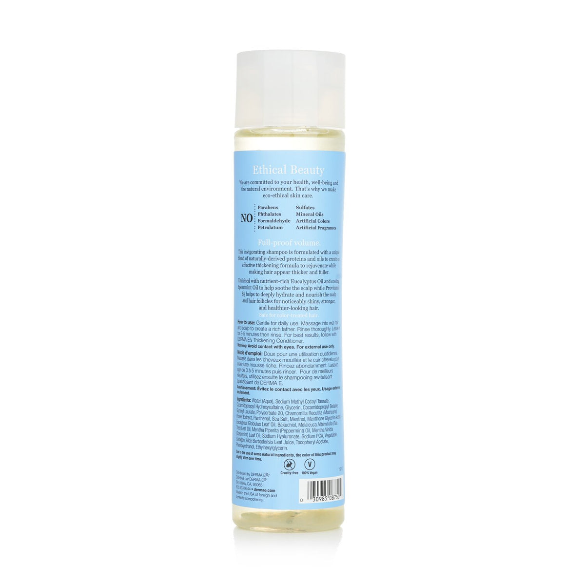 Derma E Thickening Shampoo  296ml/10oz