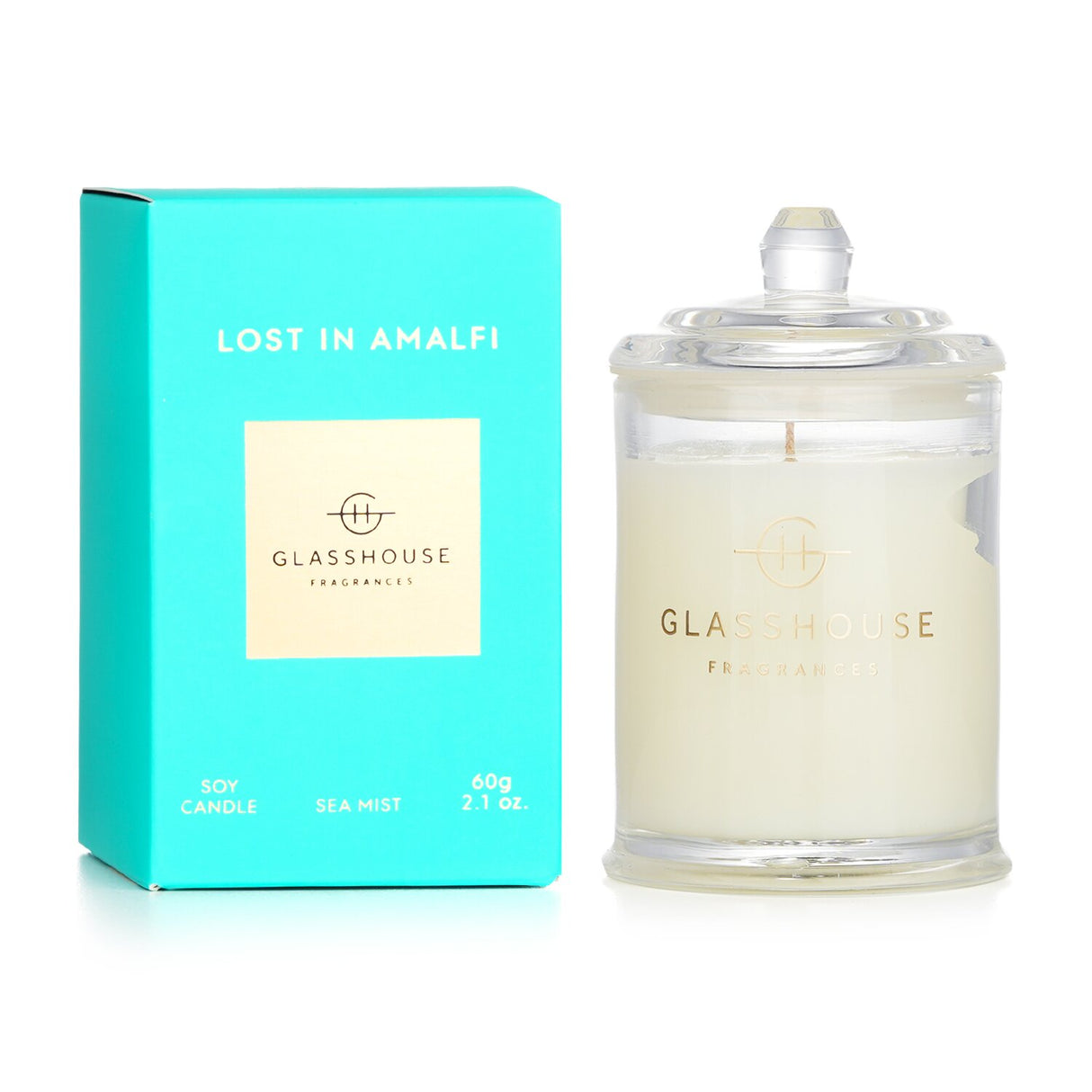 Glasshouse - Triple Scented Soy Candle - Lost In Amalfi (Sea Mist)  - 60g/2.1oz