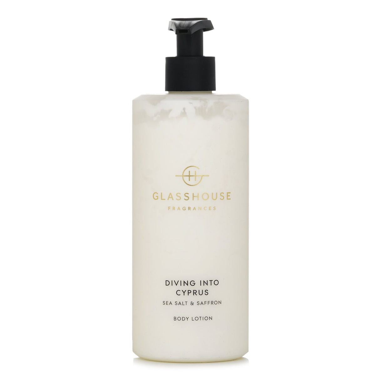 Whipped body lotion with sea salt and saffron, enriched with shea butter for smooth, hydrated skin. 400ml bottle.