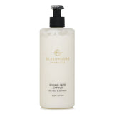 Whipped body lotion with sea salt and saffron, enriched with shea butter for smooth, hydrated skin. 400ml bottle.