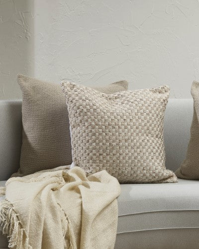 Cushion - Pearce Taupe/Ivory (50 x 50cm)  - OLLO