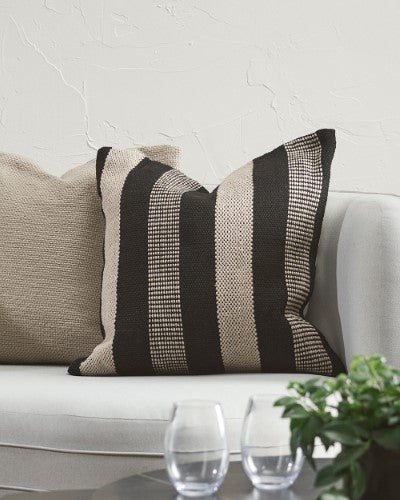 Cushion - Easton Black/Taupe (50 x 50cm) - OLLO